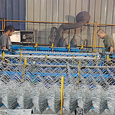 Chain Link Fence Featuring Durable Metal Mesh with Evenly Distributed Holes Ensuring Excellent Compression and Tensile Performance