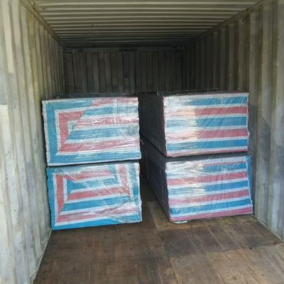 Paketlenmiş çelik serfeli galvanizli ızgara ızgarası Avrupa için açılmaya hazır
